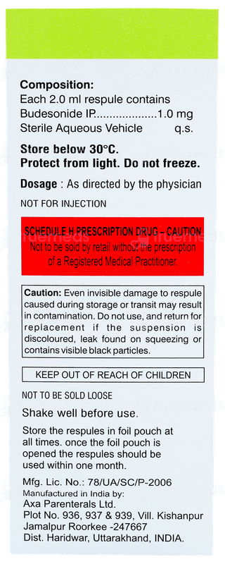 Weldinide 1 2ml Pack Of 5 Respules
